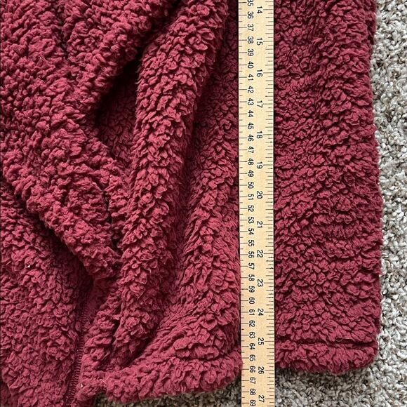 NWT Eddie Bauer Women's Maroon Sherpa Vest in Size M - Picture 8 of 8